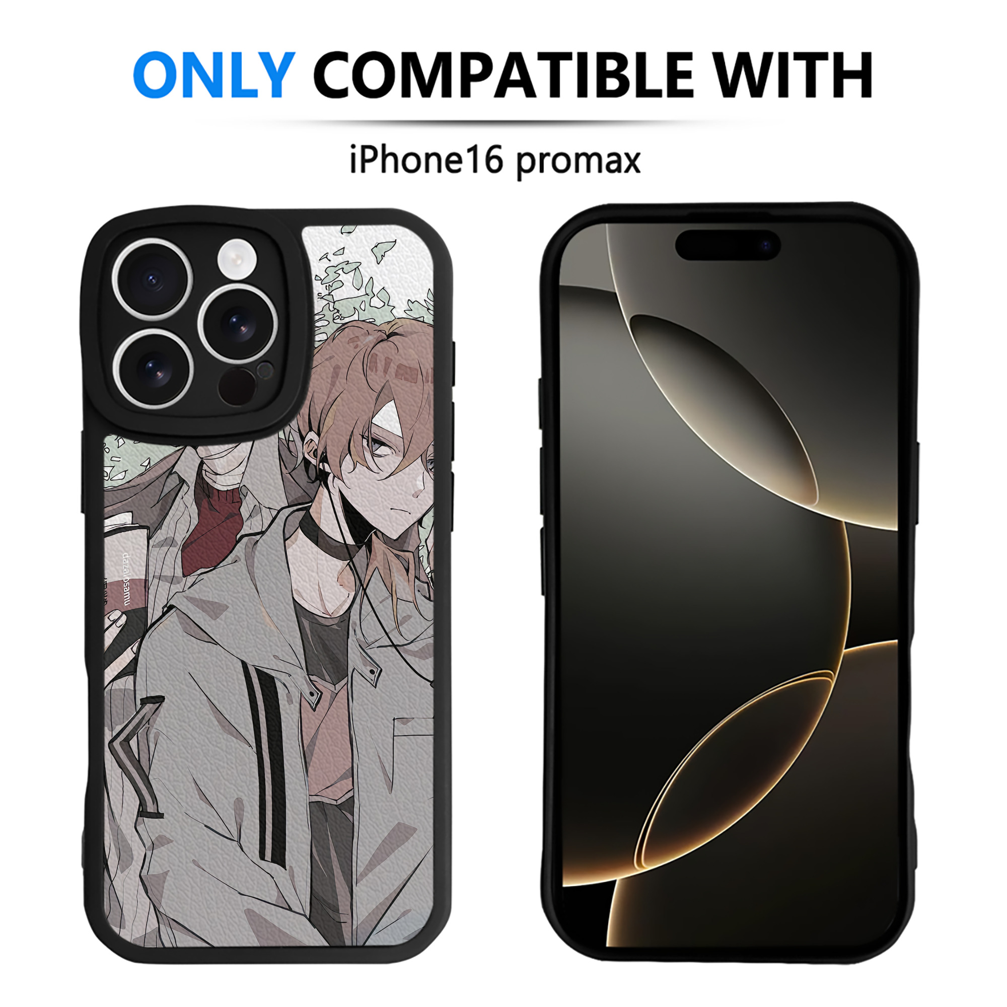 （画像用） 文豪ストレイドッグス Bungo Stray Dogs 【iPhone 16シリーズ対応】シリコンスマホケース（レザー調） 材質：シリコン